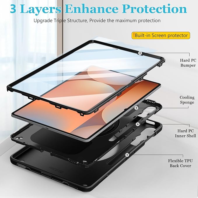 Miesherk STOCK Case for Tab S11 Ultra/S10 Ultra/S9 Ultra/S8 Ultra 14.6 INCH