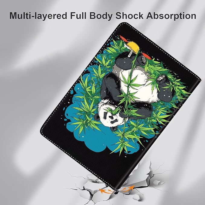 Case for iPad (A16) 11th Generation 11 Inch (2025) iPad 10th Generation 10.9 Inch (2022)，Slim Fit Foldable Standing Cover Case with Auto Sleep/Wake ，Moth Moon
