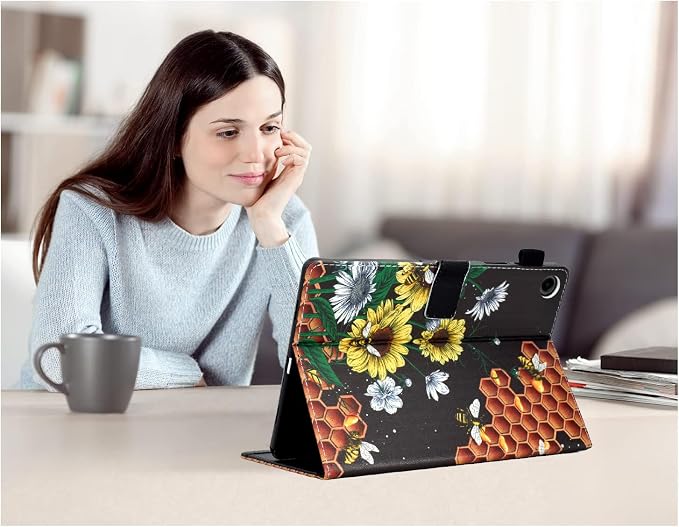Case for Galaxy Tab A11+ Plus 2026/ A9 Plus 2024 11-Inch Funut PU Leather Folio Cover Multi-Angle Stand with Auto Wake/Sleep Case for Samsung Galaxy Tab A9 Plus/A9+ Tablet Bird