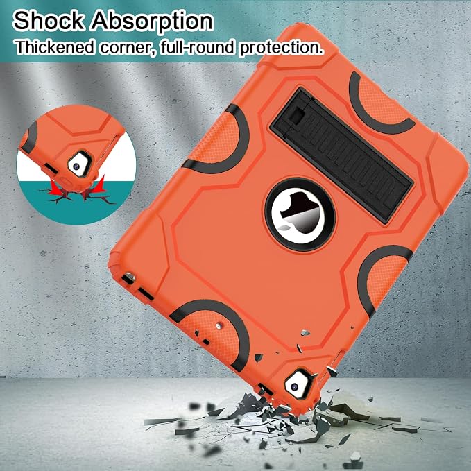 ZoneFoker Case for iPad 6th/5th Generation (9.7 Inch 2018/2017 Model) iPad Air 2 / 1st iPad Pro 9.7 Heavy Duty Shockproof Rugged Protective Case Alpine Green
