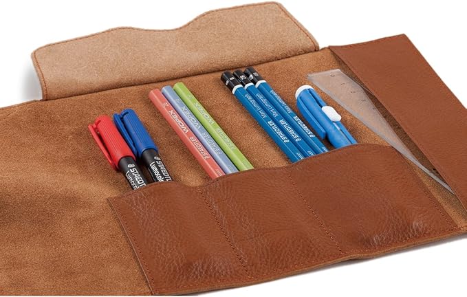 STAEDTLER Pencil Case Leather Leather Pencil Case Brown 900 LC-CA