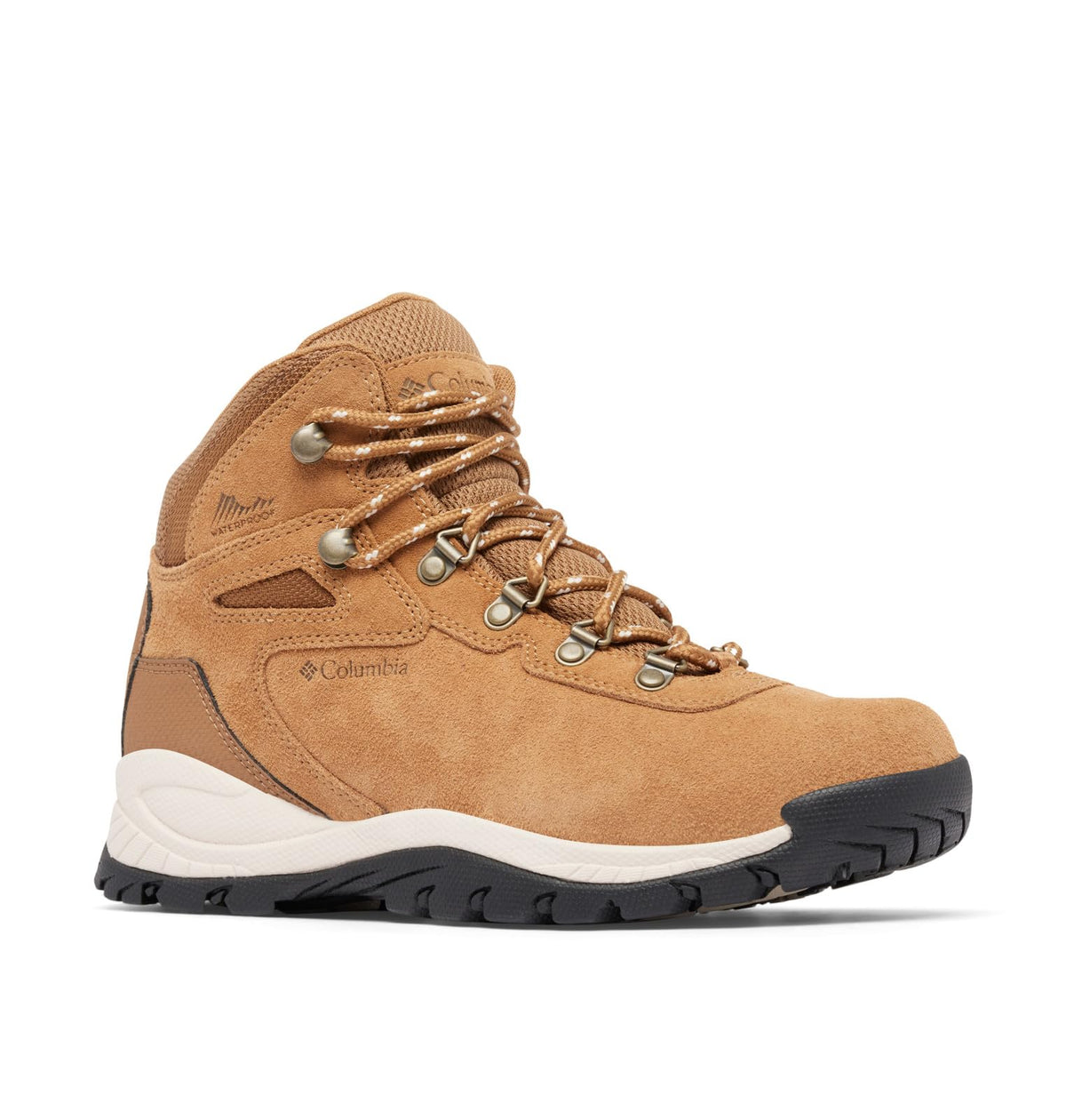 Columbia Womens Newton Ridge Plus Waterproof Amped, Elk/Dark Stone, 10