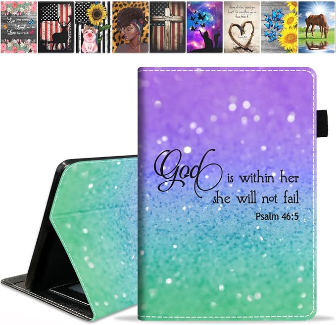 Case for Amazon Kindle Fire HD 10 &amp Fire HD 10 Plus Tablet (11th Generation 2021 Release) Premium PU Leather Stand Cover with Smart Auto Wake American Flag Deer