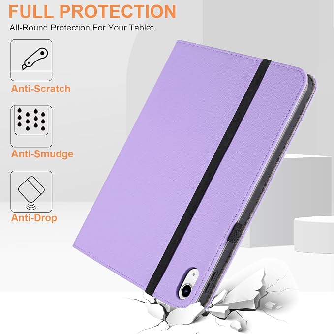 for iPad A16 Case 11 Inch 2025Cover for iPad 10th 11th Generation Case with Pencil HolderBlack