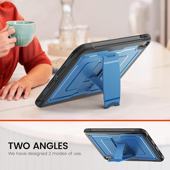 Case for iPad (A16) 11th Generation 11 inch 2025 for iPad 10th Generation 10.9 inch 2022 Full Body Protective Slim Case with Kickstand Blue