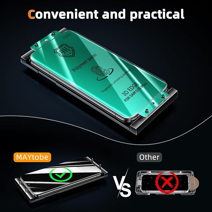 MAYtobe [2-Pack Screen Protector for Samsung Galaxy Note 9 Ceramic film with Installation Tray Easy Installation 3D Curved Bubble Free Anti-Scratch