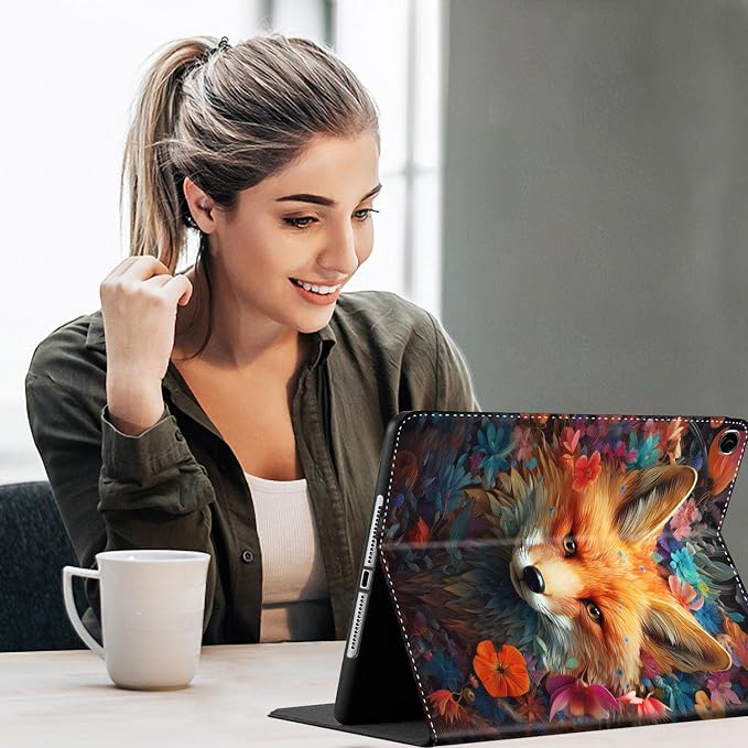 Case for Galaxy Tab A9 Plus ， Auto Sleep/Wake Multi-Angle Viewing Slim Folio Stand Cover for Samsung Galaxy Tab A9+/A9 Plus 11 Inch 2023 (SM-X210/X216/X218) Magic Mushrooms Fungus