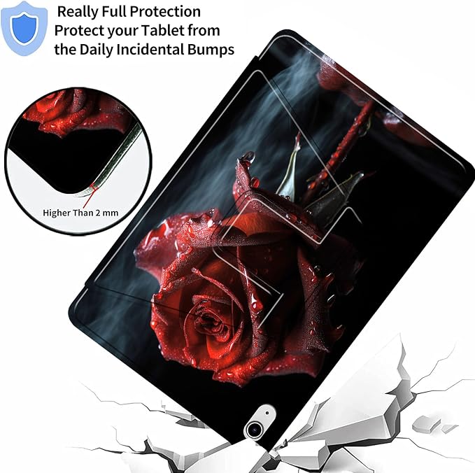 for iPad 9th Generation Case (2021)/8th Gen (2020)/ 7th Gen (2019) 10.2 Inch-360 Degree Rotating Multi-Angle Viewing Protective Cover with Auto Sleep/Wake-Art Mandala Flower