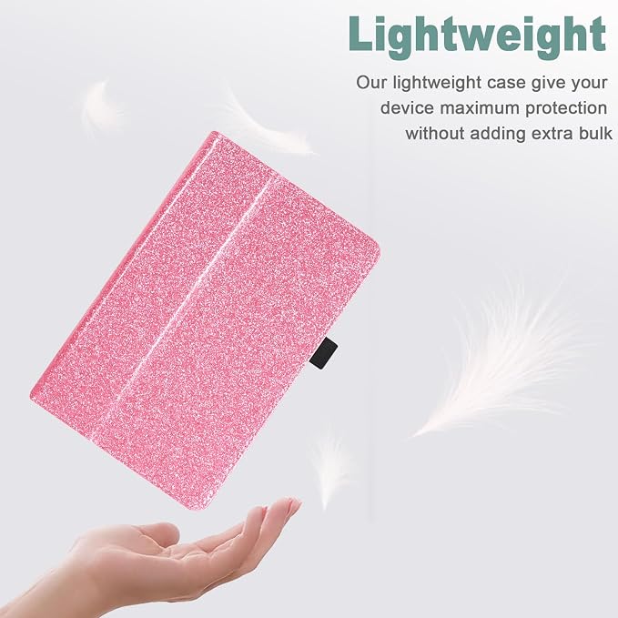 Case for Onn. 7 Inch Tablet Gen 4 Model:100135924 2024 Release - Folio PU Leather Stand Cover with Pencil Holder Black