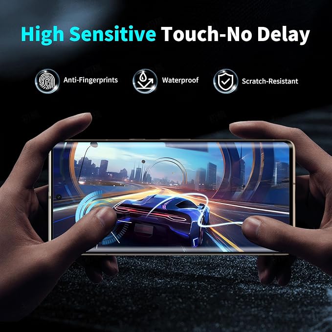 Didisky Screen Protector for Oneplus 9 Pro 3 Pack Tempered Glass Film with 2 Pack Camera Lens Protector Easy to UseScratch-Resistant9H Hardness3D Curved Full Coverage