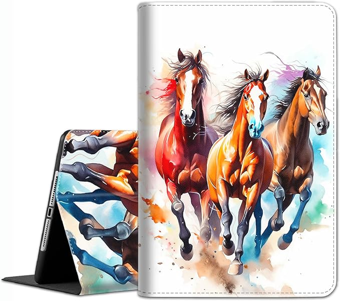 Case for iPad 10.2/10.5，iPad 9th/8th/7th Gen，for iPad 10.2 inch 2021/2020/2019/iPad Air 3rd Gen/Pro 10.5 - Slim Fit Standing Cover with Auto Sleep/Wake，Frog Playing Guitar