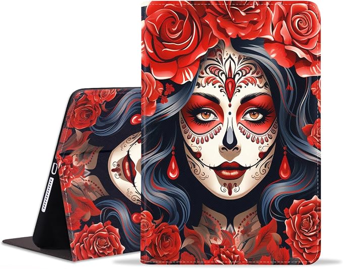 Case for iPad (A16) 11th Generation 11 Inch 2025 iPad 10th Generation 10.9 Inch 2022 Adjustable Stand Auto Wake/Sleep Smart Leather Case African American Black Girl