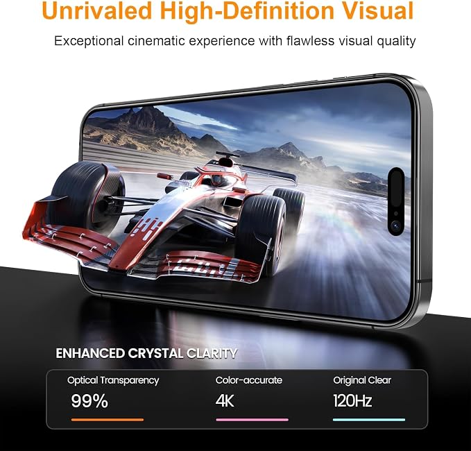 OneFish Screen Protector Compatible with Samsung Galaxy S26 9H Tempered Glass HD Clear Scratch Resistant 10s Auto Dust-Elimination Installation Support Fingerprint Unlock2 Pack