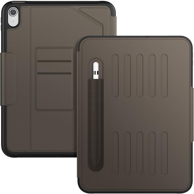 Case for iPad (A16) 11th/10th Generation 11''/10.9'' 2025/2022: Shockproof Protective Case with Hand/Shoulder Strap Pencil Holder Rotate Stand Screen Protector Black