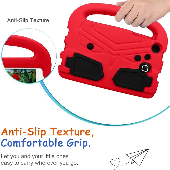 Kids Case for Samsung Galaxy Tab A 8.0 (2019) SM-T290/SM-T295 Techcircle Kid Child Safe Shock Proof EVA Rugged Protective Handle Stand Case for Galaxy Tab A 8.0 SM-T290/SM-T295 Tablet Black
