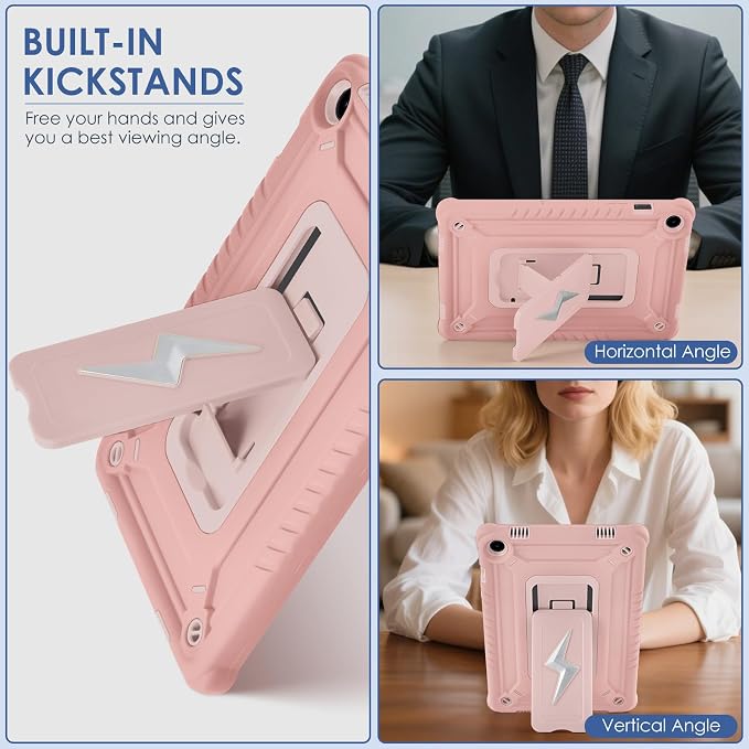 DETUOSI Case for Samsung Galaxy Tab A9+/A9 Plus Case 11 inch 2024/2023 (SM-X210/X216/X218) Heavy Duty Protection Shockproof Rugged Case for Galaxy Tab A9 Plus with Stand and Shoulder Strap