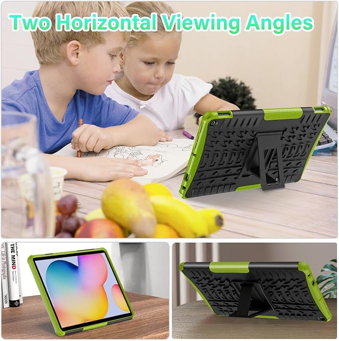 for 2023 Release Tablet Flre HD 10 &amp HD 10 Plus Case | 13th Generation Heavy Duty Dual Layer Shockproof Impact Resistance Protective Case with Kickstand for Kids