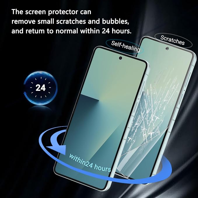 for iPhone 17 Pro Max Back Screen Protector Flexible Film Not Glass with Camera Lens Protector 2+2 Pack Self-Healing Anti Scratch HD Clear Soft TPU Protective Hydrogel Film