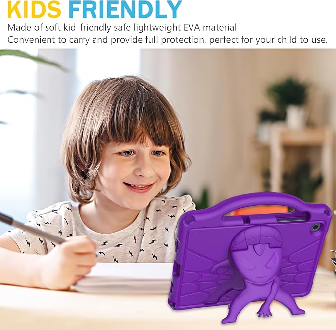 Kids Case for Samsung Galaxy Tab A11 Plus 2026 /A9 Plus 2023 11 inch Tablet | Sanyetral Galaxy Tab A11+/A9+ Case with Screen Protector Shockproof Handle Stand Protective Cover with Shoulder Strap -Bl