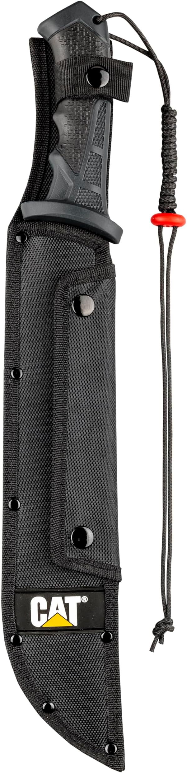 Cat Straight Machete with Saw, 19 Inch, Shoulder Strap Sheath, Stainless Steel Blade Knife with Ergonomic Comfort Tool Handle, Cut, Chop, Clear Brush, Garden, Outdoors - 980692ECT