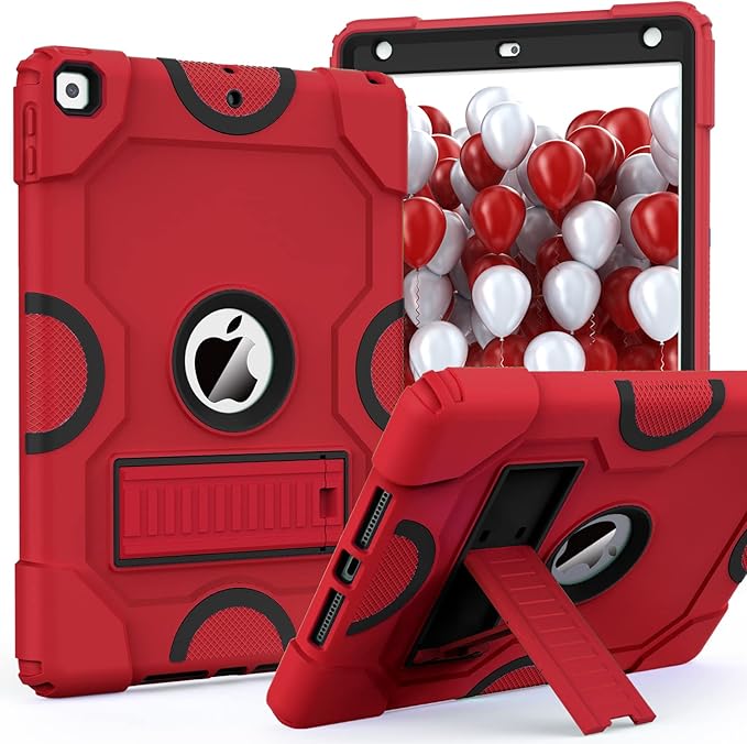 ZoneFoker for iPad 9th Generation Case iPad 8th 7th Generation Case iPad 10.2 Inch 2021/2020/2019 Case Heavy Duty Rugged Shockproof Protective Cover with Kickstand Black