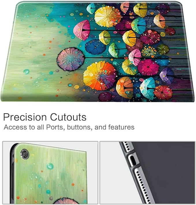 for 10.1 Amazon Fire HD 10 Tablet (13th Generation 2023 Release)PU Leather Multi-Angle Anti Slide Stand Cases with Auto Wake/SleepAnimals Dog Paws Galaxy