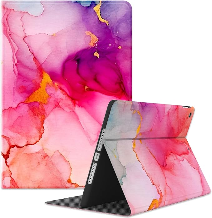 Case for iPad 6th/5th Generation 2018/2017 for iPad Air 2 2014 / Air 1 2013 9.7 inch Multi-Angle Viewing Stand 9.7 Cover Folio Auto Wake/Sleep iPad 6/5 Gen Case (Colorful Tree)