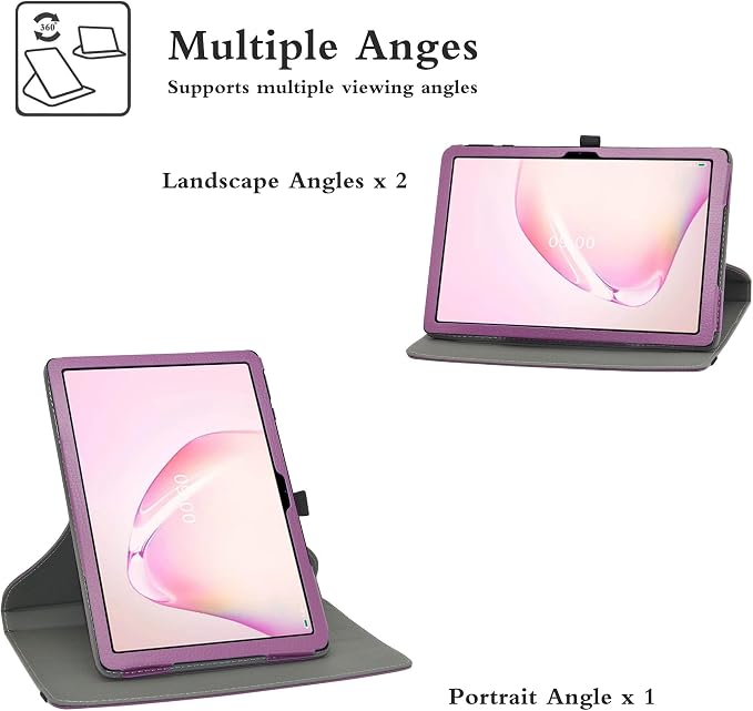 MAMA MOUTH for Onn 10.1 inch Rotating Case360 Degree Rotary Stand with Cute Pattern Cover for Onn 10.1 inch (2024 Model:100135925) 10.1 Tablet (JUST Fit Onn 10.1 2024)Black 10002118-1