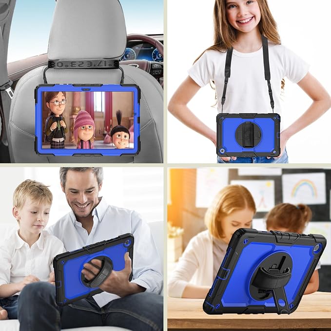 Case Compatible with Galaxy Tab A11 Plus 2026/ A9 Plus 2023 11-Inch Model SM-X230/SM-X236/SM-X238/SM-X210/SM-X216/SM-X218 with Screen Protector Pen Holder Stand Shoulder Strap Handle Grip