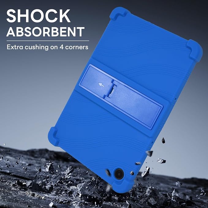 RSAquar Silicone Case for T-Mobile REVVL Tab 2 10.1 (2025) – Soft Shockproof Protective Cover Lightweight Portable Design – Black