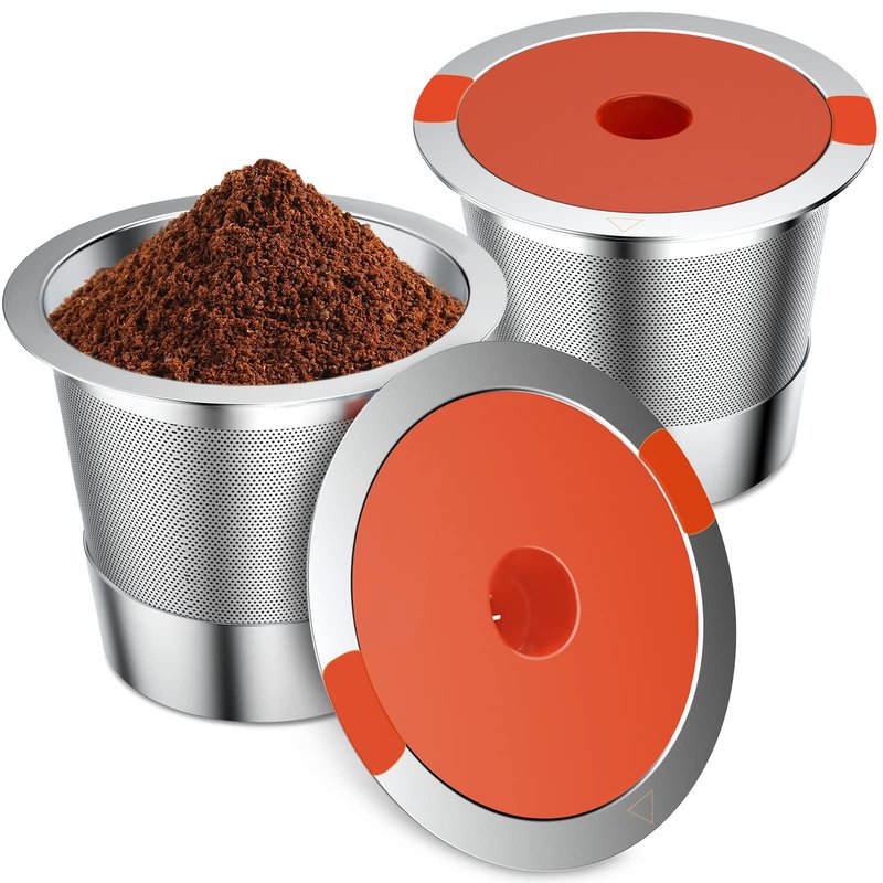 ACOFEM 2 Pack Reusable K Cups Pods for Keurig 1.0 & 2.0