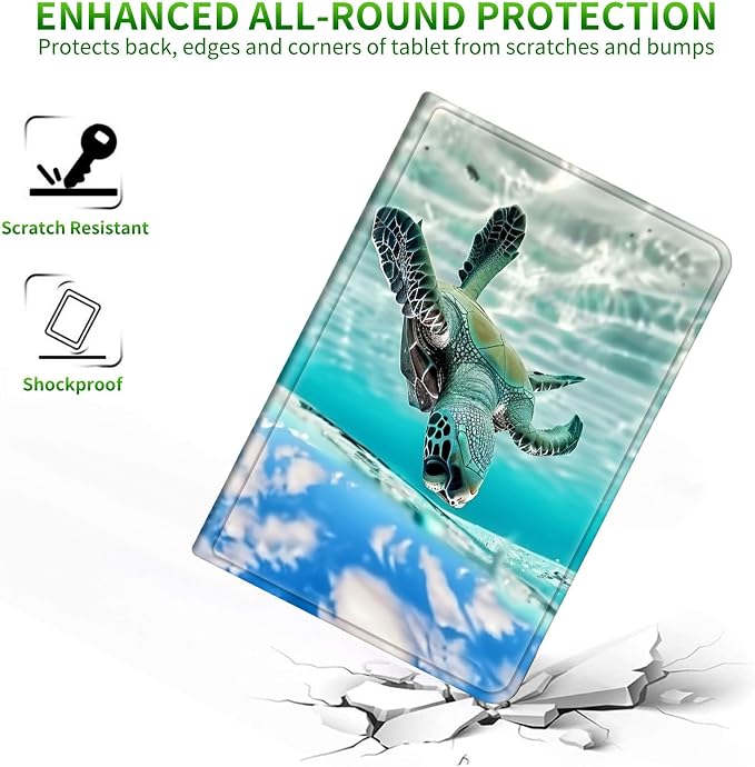 for 6 Kindle 11th Generation 2024/2022 Release Case (Model No: C2V2L3) E-Reader Multi-Angle Viewing Shockproof Smart Protective Case with Auto Wake/Sleep Baseball