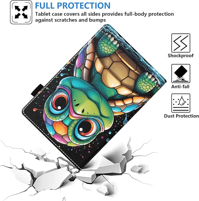 Case for Amazon Fire HD 8/HD 8 Plus Tablet (8 12th/10th Generation 2024/2022/2020 Release) Slim PU Leather Stand Folio Cover with Auto Wake Sleep African Woman Wolf