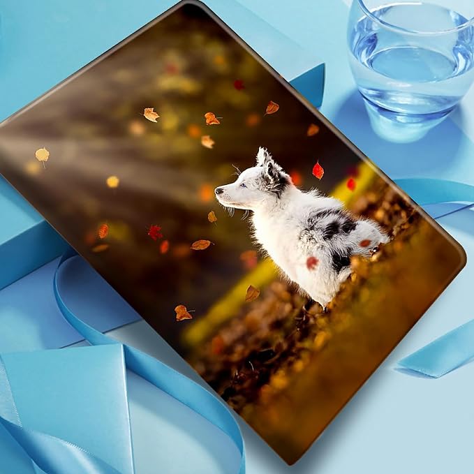 Case for Fire 7 Tablet &amp Fire 7 Kids (12th Gen 2022 Release) - Slim PU Leather Protective Smart Cover with Auto Sleep/Wake &amp Multi-Angle StandBlue Dandelion