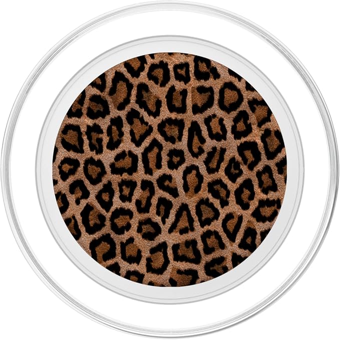 Cell Phone Button Holder Pop Out Knob Brown Leopard Print PopSockets Adhesive PopGrip