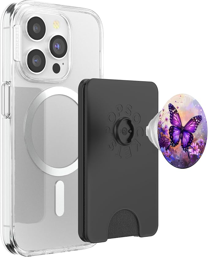 Dreamy Purple Butterflies PopSockets Adhesive PopGrip