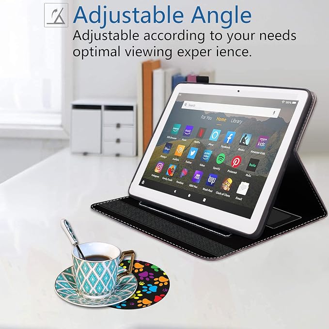 Case for All-New Amazon Kindle Fire HD 8/Fire HD 8 Plus Tablet (12th/10th Generation 2022/2020 Release) - Premium PU Leather Cover with Auto Sleep Wake Bible Verse Jeremiah 29:11