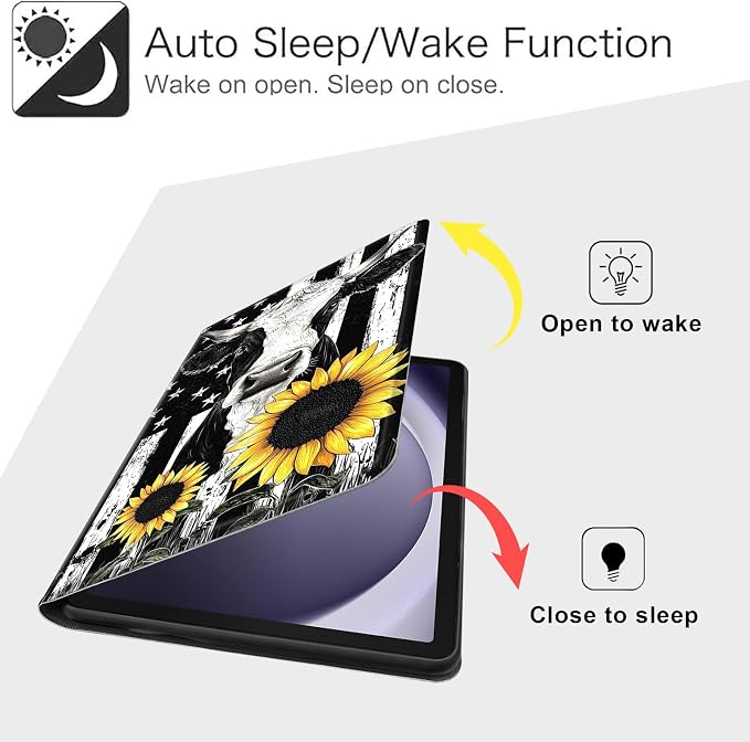 Case for Samsung Galaxy Tab A11 Plus 2026 &amp Galaxy Tab A9+ 11 Slim Smart Stand Cover with Auto Wake/Sleep Shockproof Protective Shell for Work &amp School Astronaut