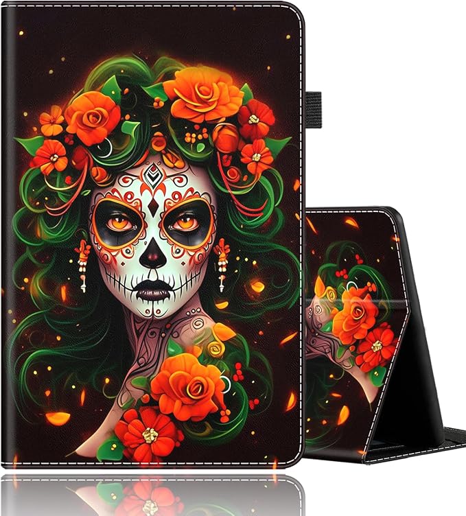 Case Fits All-New Amazon Kindle Fire HD 10 &amp 10 Plus Tablet (13th/11th Generation 2023/2021 Release) 10.1 Durable Shockproof Protective Cover with Auto Wake/Sleep，Black Woman Queen Afro Design