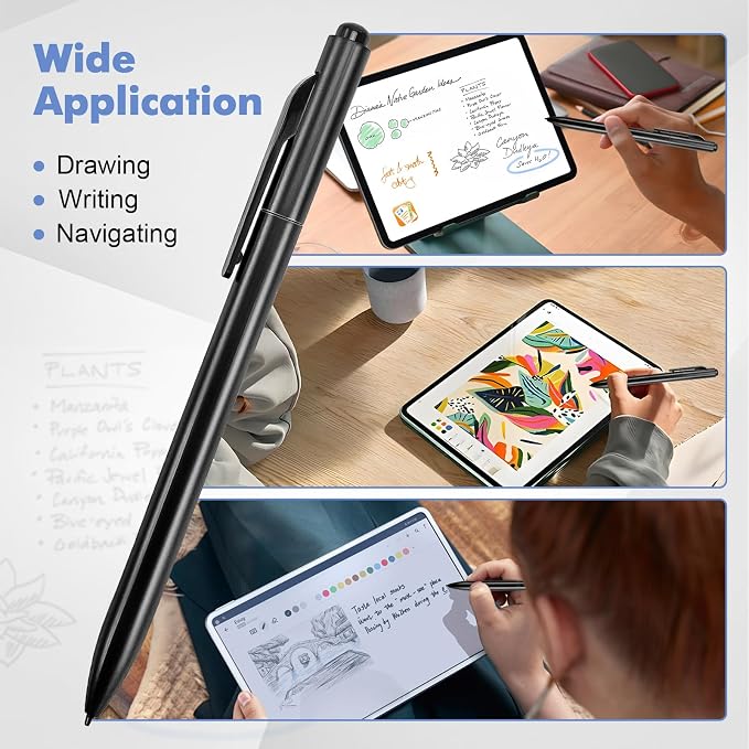 ProSketch Digital Pen fits for Remarkable 2 /Scribe/Supernote with Eraser Pencil Clip+NeverReplace Fine Titanium TipsTilt Draw&amp4096 Pressure LevelEMR Pen ReplacementEmpower Your Digital Craft