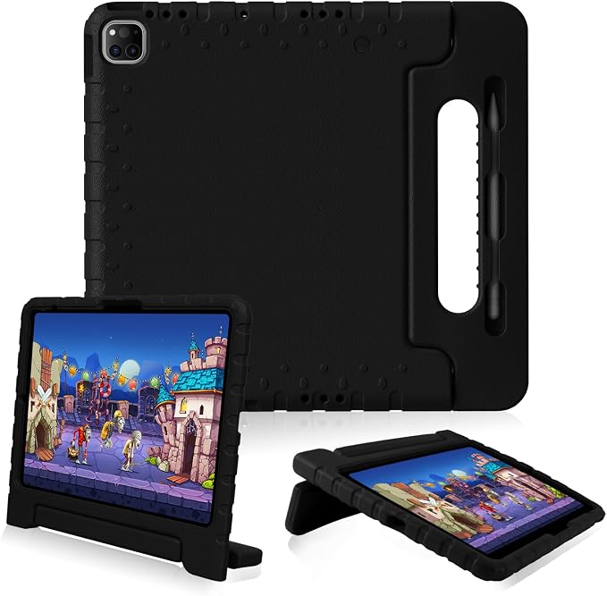 Heavy Duty Kids Case for iPad 10th/11th(A16) Pencil Holder Stand | Rugged Protection Cover for 11/10.9-inch iPad 2025/2022 Lightweight EVA Foam Anti-slip for Home School Travel Blue