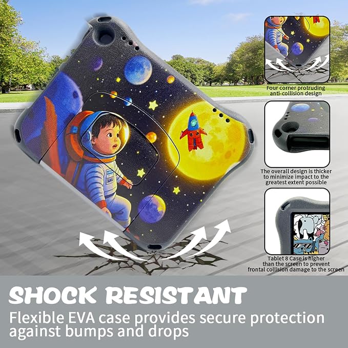 10 inch Tablet Case for kids(Compatible with 13th/11th Gen 2023/2021) (Incompatible with iPad Samsung 10 inch Tablet)Light Weight Shock Proof Convertible Handle Stand Kids Case (A-Light Blue)