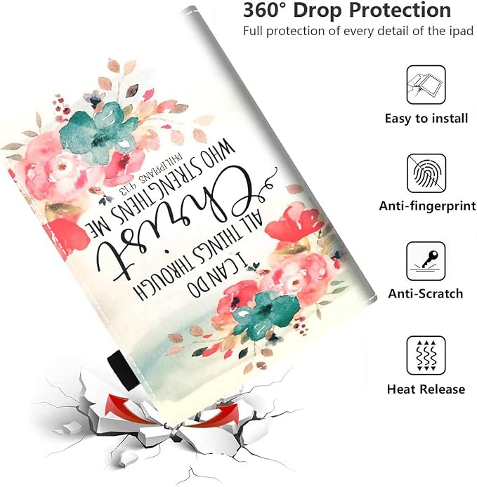 Case for Amazon Kindle Fire HD 10 &amp 10 Plus Tablet 10.1 (13th/11th Generation 2023/2021 Release) - PU Leather Folio Case with Smart Auto Wake/Sleep American Flag Camo