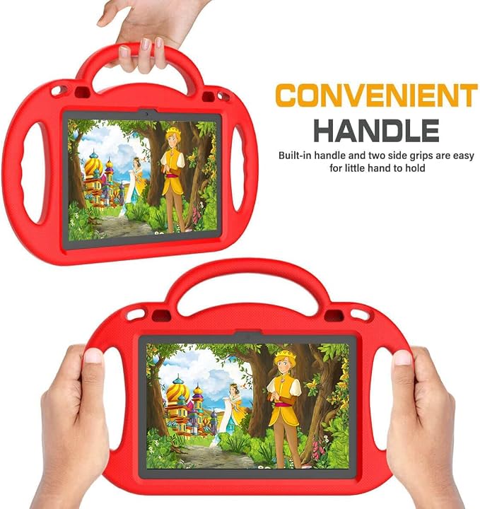 Kid-Proof Case for 8 Inch Tablet(12th/10th Generation 2024/2022/2020 Release) - Durable Shockproof Protective Cover with Shoulder Strap for 8 Plus Tablet Not for iPad Samsung Tablet Black