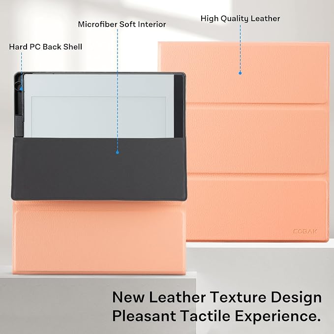 CoBak Case Compatible with Remarkable 2 Paper Tablet Black | Built-in Pen Holder Multi-Angle Foldable Stand Custom Fit for 2020 Released reMarkable 2