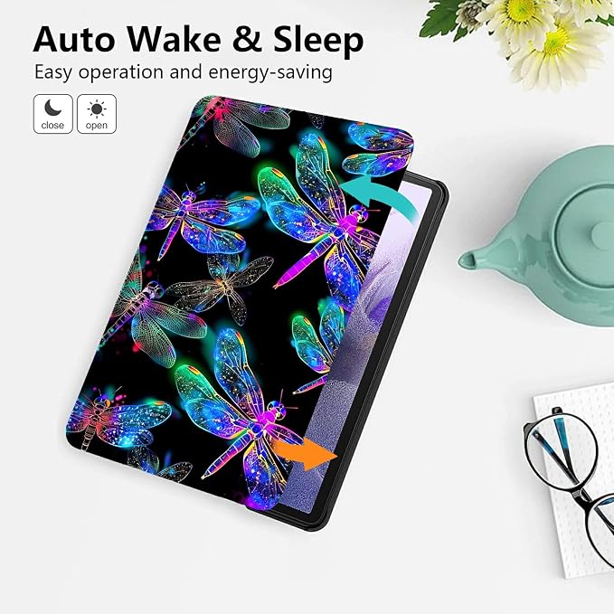 for 10.1 Amazon Fire HD 10 Tablet (13th Generation 2023 Release)PU Leather Multi-Angle Anti Slide Stand Cases with Auto Wake/SleepAnimals Dog Paws Galaxy
