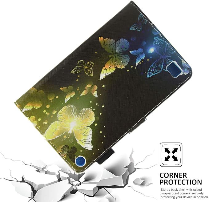 Case for Kindle Fire 7 TabletDteck Full Protective Flip Adjustable Stand Auto Wake/Sleep Smart Cover with Pencil Holder for Kindle Fire 7 Tablet 9th/7th/5th Generation 2019/2017/2015 ReleaseKing Dog