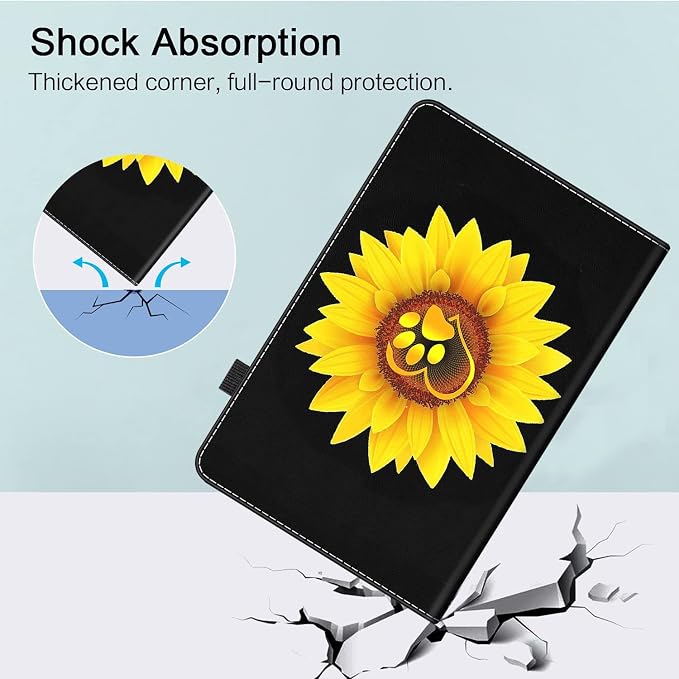 Case for Amazon Fire HD 8 &amp Fire HD 8 Plus Tablet (Fits Both 12th/10th Generation 2022/2020 Release)- Premium Leather Standing Cover with Auto Sleep/Wake Jungle