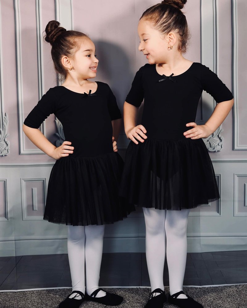 Stelle Girls' Ultra Soft Pro Dance Tight/Ballet Footed Tight(Toddler/Little Kid/Big Kid),BP+WT+BK,L