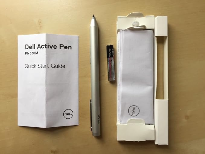 Dell Active Pen Stylus Silver PN338M for Dell Inspiron 13 and Inspiron 15 2-in-1 (Touch Screen Models Only Must Support Active Pen)